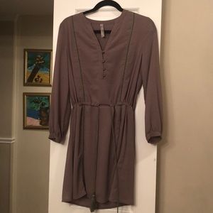NEW Brown dress with cinched waist and tassels